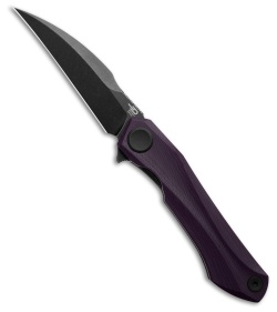 Bestech Knives Ostap Hel Ivy Liner Lock Knife Purple G-10 (3.1" Black SW)