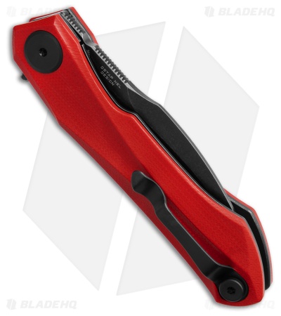 Bestech Knives Ostap Hel Ivy Liner Lock Knife Red G-10 (3.1" Black SW)
