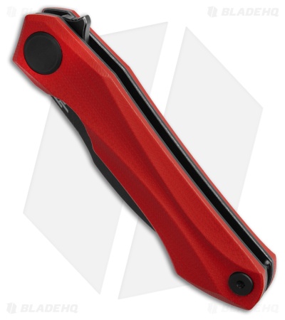 Bestech Knives Ostap Hel Ivy Liner Lock Knife Red G-10 (3.1" Black SW)