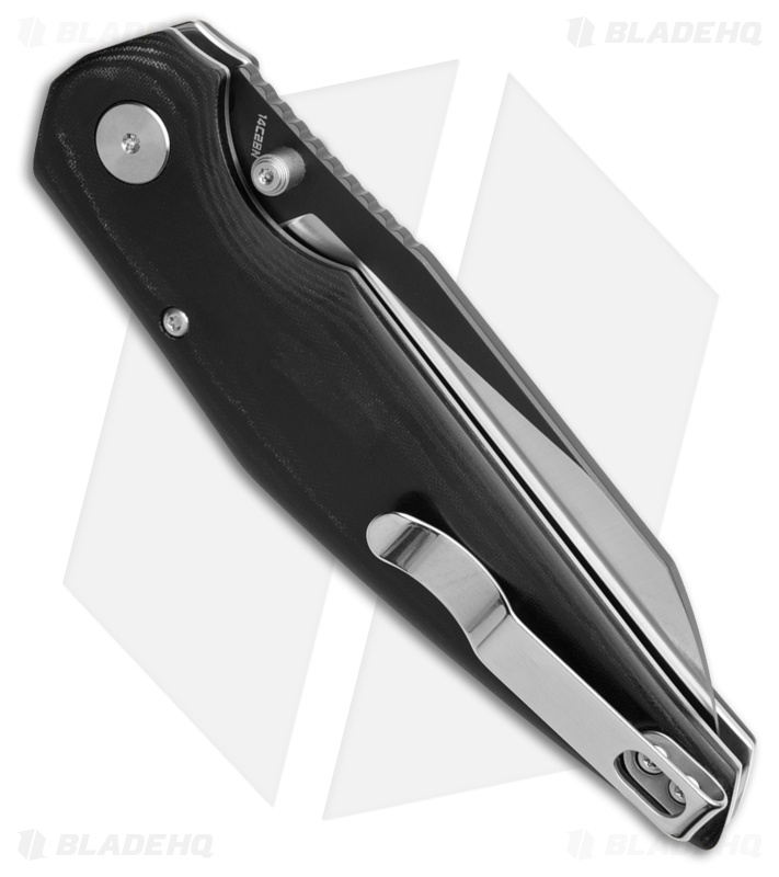 Bestech Knives Snakebird Button Lock Knife Black Micarta (3.5" Two-Tone)