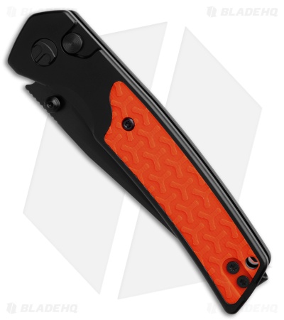 Bestechman Icebreaker Button Lock Knife Black Aluminum/Orange G-10 (3.2" PVD)