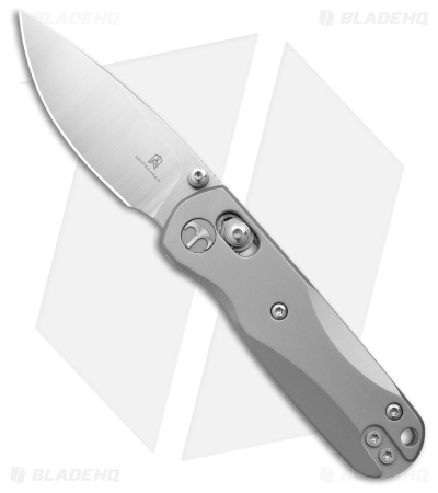 Bestechman Sprite Bar Lock Knife Bead Blast Titanium (2.4" Satin + SW M390)