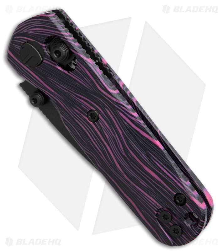 Bestechman Sprite Bar Lock Knife Black & Purple G-10 (2.4" Black SW M390)