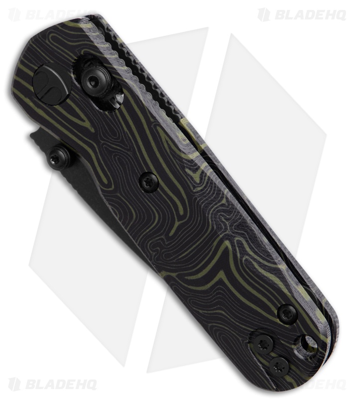 Bestechman Sprite Bar Lock Knife Black + Green G-10 (2.4" Black SW M390)
