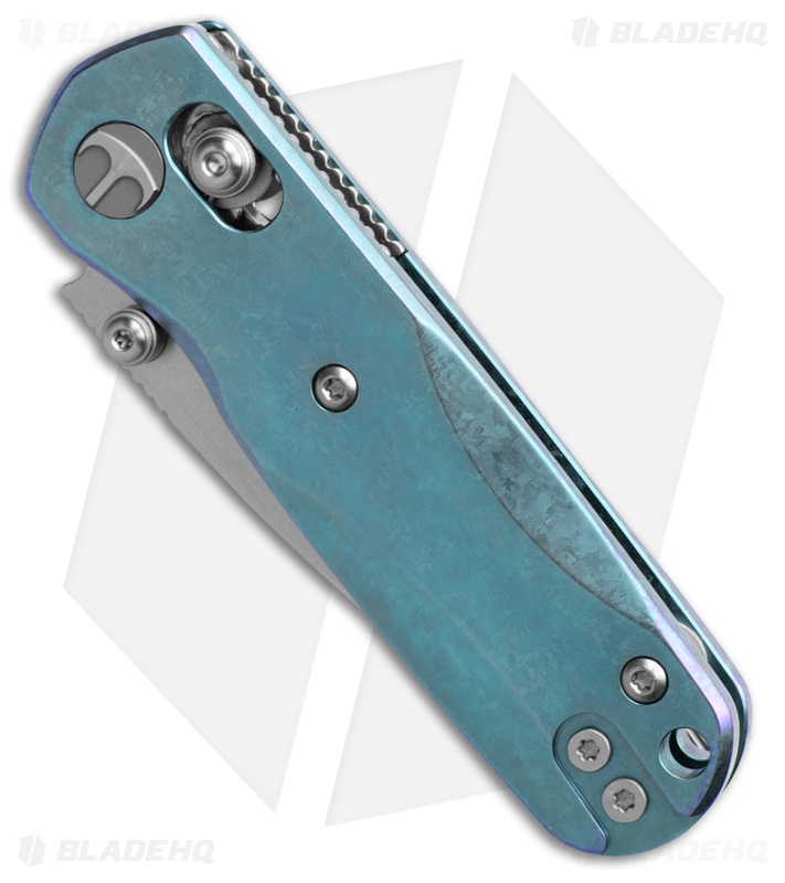 Bestechman Sprite Bar Lock Knife Blue Crystallized Ti (2.4" Satin + SW M390)