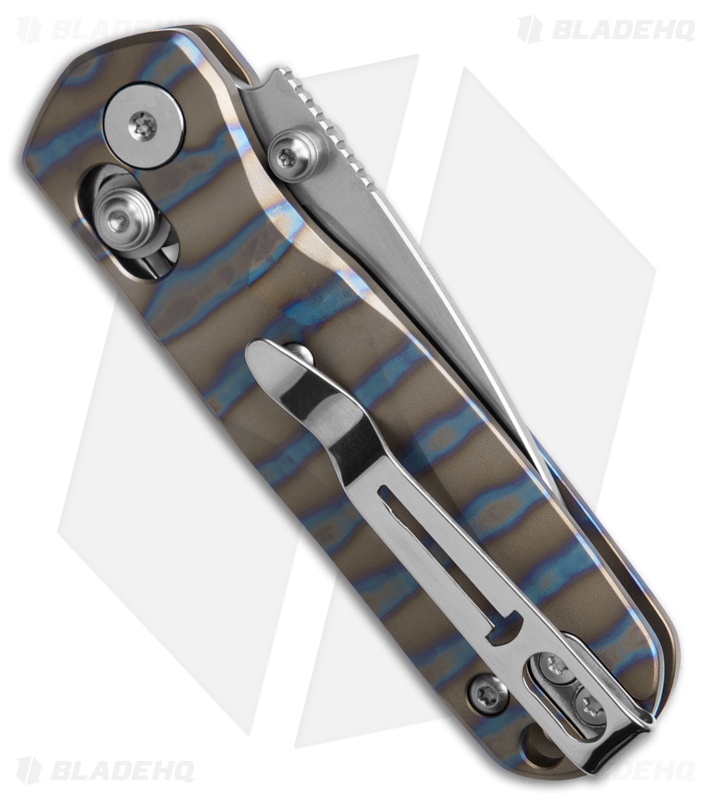 Bestechman Sprite Bar Lock Knife Flamed Titanium (2.4" Satin + SW M390)