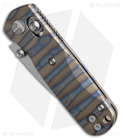 Bestechman Sprite Bar Lock Knife Flamed Titanium (2.4" Satin + SW M390)