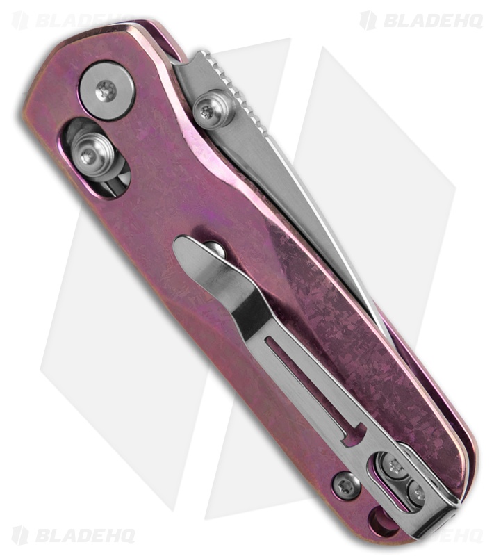 Bestechman Sprite Bar Lock Knife Purple Crystallized Ti (2.4" Satin + SW M390)