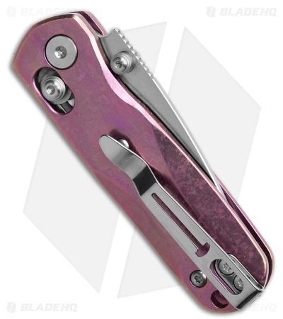 Bestechman Sprite Bar Lock Knife Purple Crystallized Ti (2.4" Satin + SW M390)