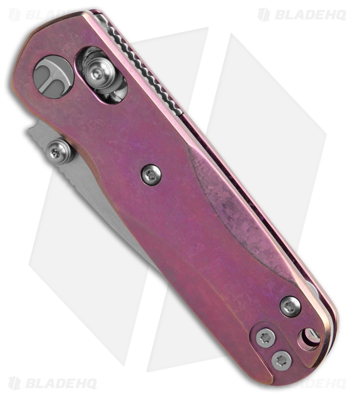 Bestechman Sprite Bar Lock Knife Purple Crystallized Ti (2.4" Satin + SW M390)