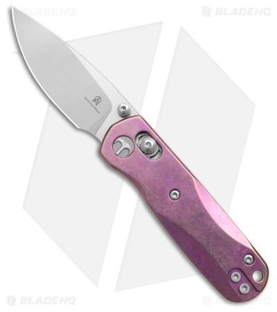 Bestechman Sprite Bar Lock Knife Purple Crystallized Ti (2.4" Satin + SW M390)
