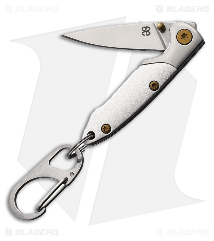 Brighten Blades Not So Heavy Metal Keychain Knife White (Album) (1" Satin)