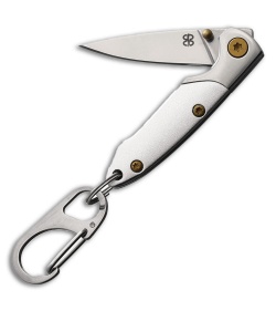 Brighten Blades Not So Heavy Metal Keychain Knife White (Album) (1" Satin)