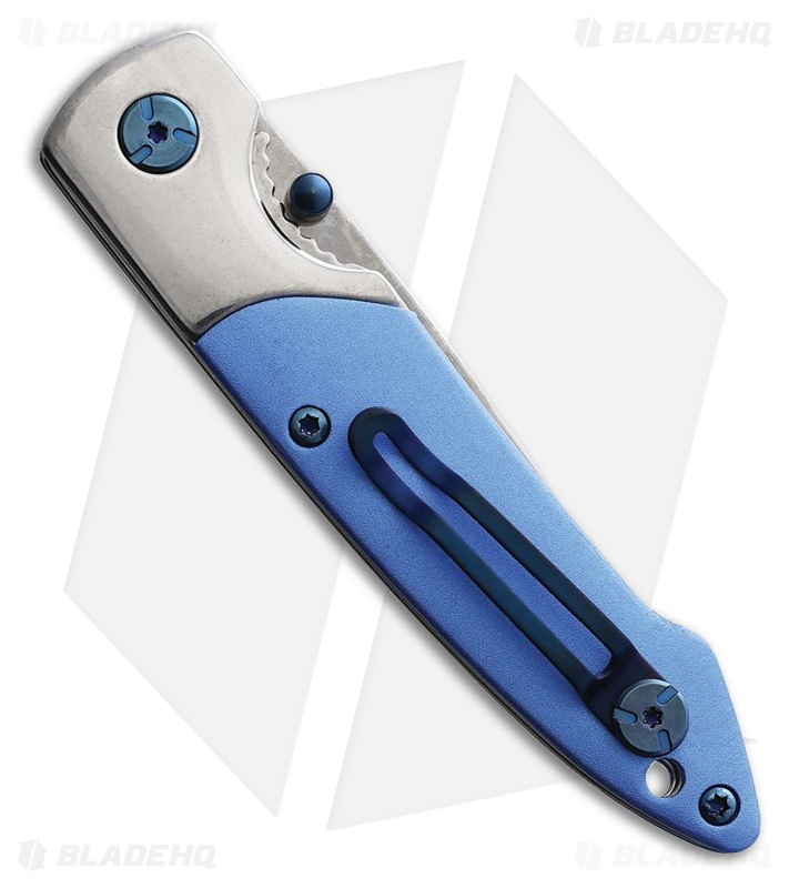Brighten Blades Not So Heavy Metal Liner Lock Knife Blue (Oyster Cult)(2.5" Sat)