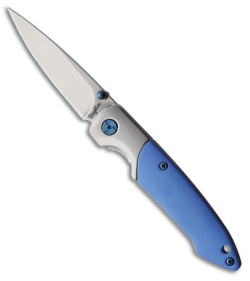 Brighten Blades Not So Heavy Metal Liner Lock Knife Blue (Oyster Cult)(2.5" Sat)