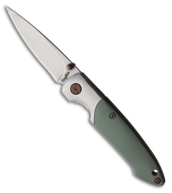 Brighten Blades Not So Heavy Metal Liner Lock Knife Green (Day) (2.5" Satin)