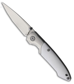 Brighten Blades Not So Heavy Metal Liner Lock Knife Silver (and Cold) (2.5" Sat)
