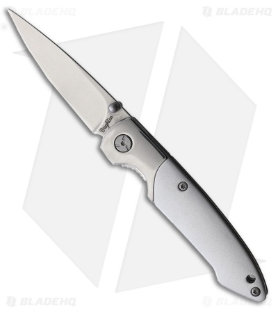 Brighten Blades Not So Heavy Metal Liner Lock Knife Silver (and Cold) (2.5" Sat)