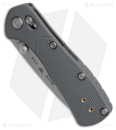 Buck 790 Mini Range Pro Crossbar Lock Knife Gray GFN (2.6" Satin) 0790GYS1-B