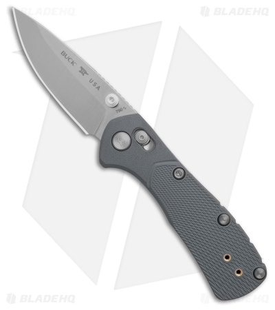 Buck 790 Mini Range Pro Crossbar Lock Knife Gray GFN (2.6" Satin) 0790GYS1-B