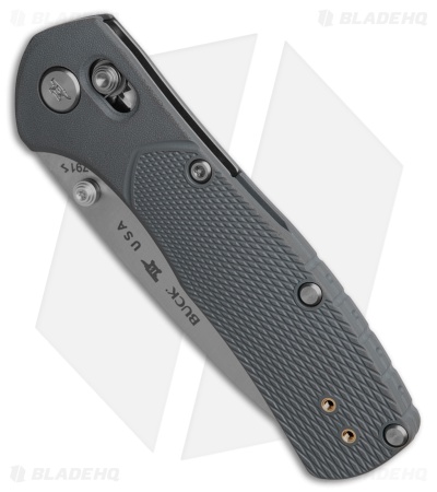 Buck 791 Range Pro Crossbar Lock Knife Gray GFN (3.4" Satin 154CM) 0791GYS1-B