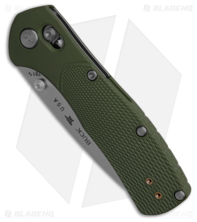 Buck 791 Range Pro Crossbar Lock Knife Green GFN (3.4" Satin 154CM) 0791GRS1-B