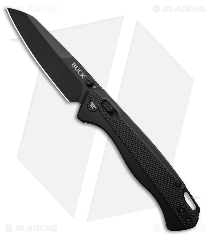 Buck Knives 698 Ferrox Crossbar Lock Knife Black Aluminum (3.4" Black)