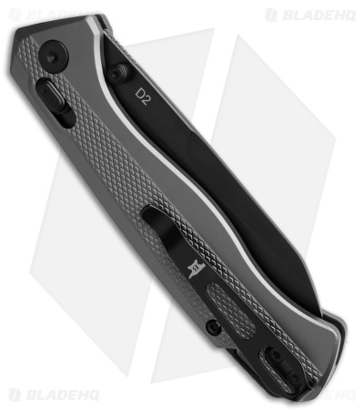 Buck Knives 698 Ferrox Crossbar Lock Knife Gray Aluminum (3.4" Black)