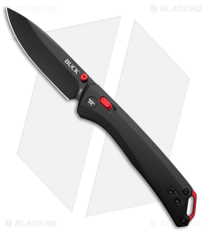 Buck Knives 700 Nomad Crossbar Lock Knife Black Aluminum (3.25" Black)