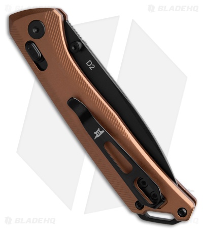 Buck Knives 700 Nomad Crossbar Lock Knife Burnt Bronze Aluminum (3.25" Black)