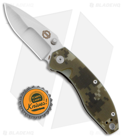 Burnside Knives Carmen Liner Lock Knife Digi Camo G-10 (2.6" Satin)