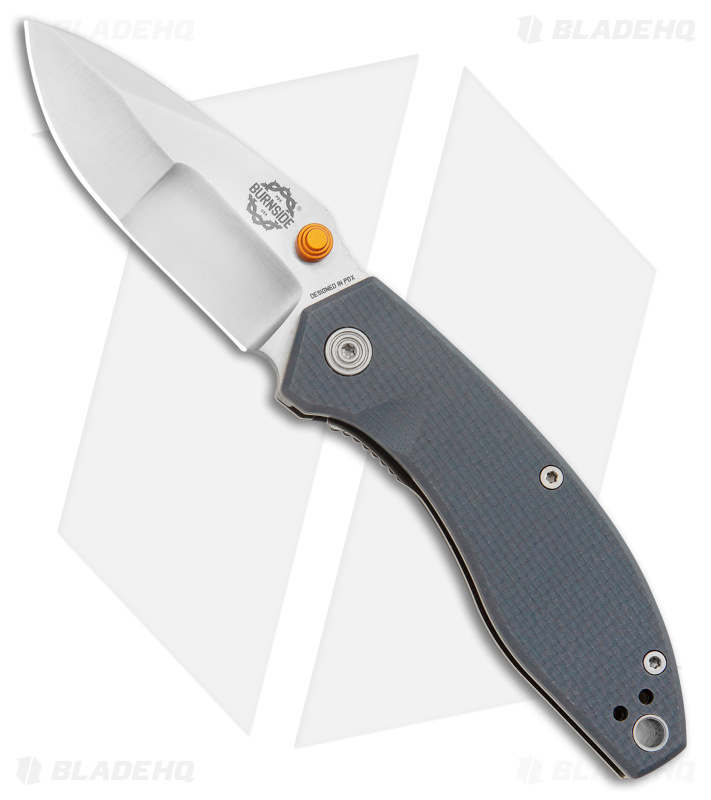 Burnside Knives Carmen Liner Lock Knife Gray G-10 (2.6" Satin)