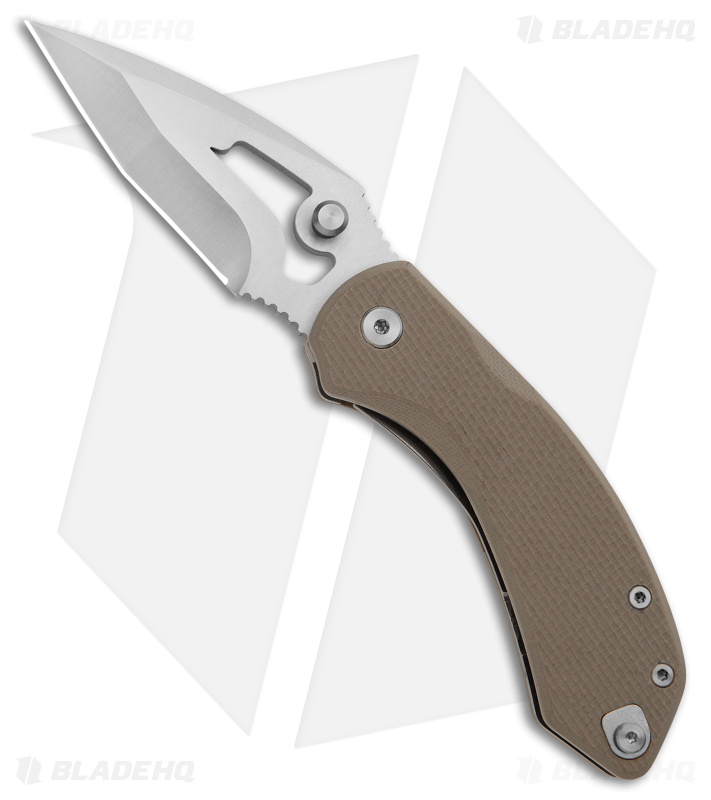 Burnside Knives Rose Liner Lock Knife Tan G-10 (2.15" Satin VG-10)