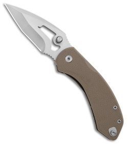 Burnside Knives Rose Liner Lock Knife Tan G-10 (2.15" Satin VG-10)