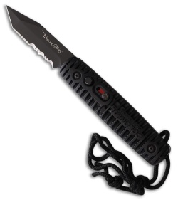 Colonial Knife Co. Auto Ranger Automatic Knife Black Polymer (2.75" Black Serr)
