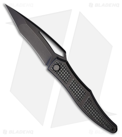 Cavol Ripback Frame Lock Knife Bronze/Green Titanium (3.9" Black Stonewash)