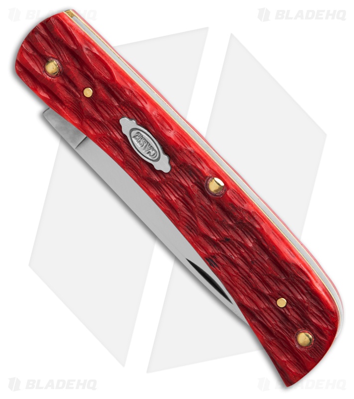 Case Knives Sod Buster Jr. Knife 3.6" Dark Red Bone (6137 CS)