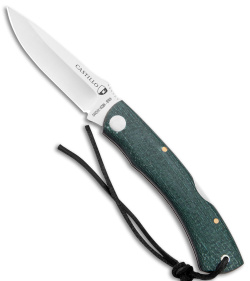 Castillo Torre Lockback Folding Knife Juniper Green Micarta (3" Satin)