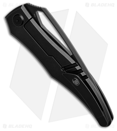 Cavol Ripback Frame Lock Knife Black/Bronze Titanium (3.9" Black SW)