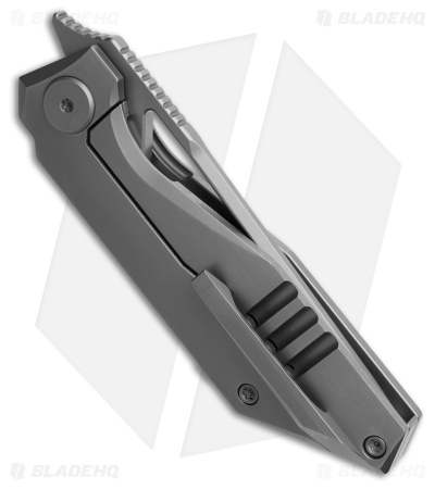 Cavol Shimo Frame Lock Knife Gray Titanium (2.6" Bead Blast) 