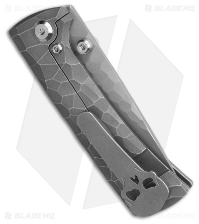 Chaves Knives RCK9 Frame Lock Knife Full Rocked Titanium (3.25" Rocked)