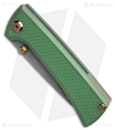 Chaves Knives RCK9 Frame Lock Knife Green Dragon Scale Mod Titanium (3.25" SW)