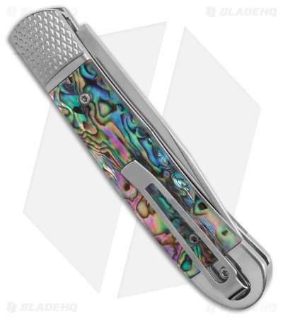 Cobratec Knives Abalone Trapper Hidden Release (3.12" Satin) *DISC*