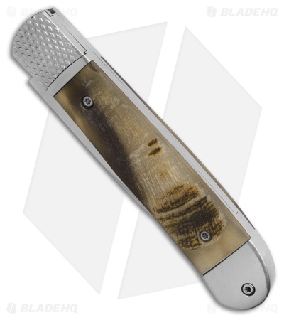 Cobratec Knives Ram Horn Trapper Hidden Release (3.12" Satin)
