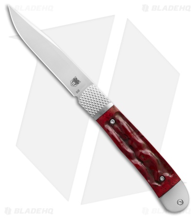 Cobratec Knives Red Bone Trapper Hidden Release (3.12" Satin) *DISC*