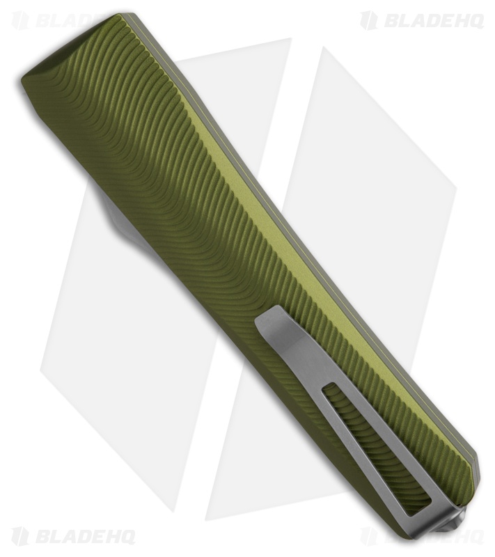 Core Edge Knives 0331 Pulsar D/E OTF Automatic Knife OD Green Al(3.38" Two-Tone)
