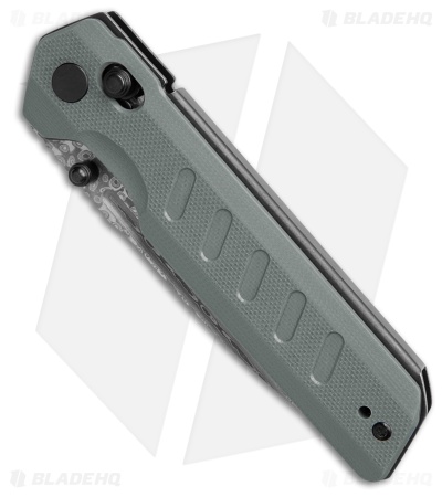 Critical Strike X504 Slide Lock Knife Gray G-10 (3.4" Damascus)