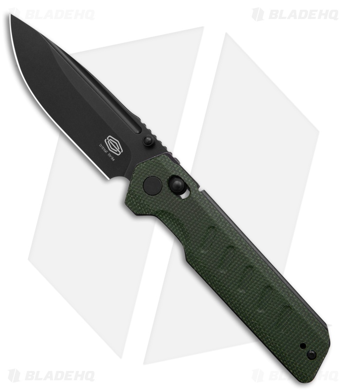 Critical Strike X504 Slide Lock Knife Green G-10 (3.4" Black)