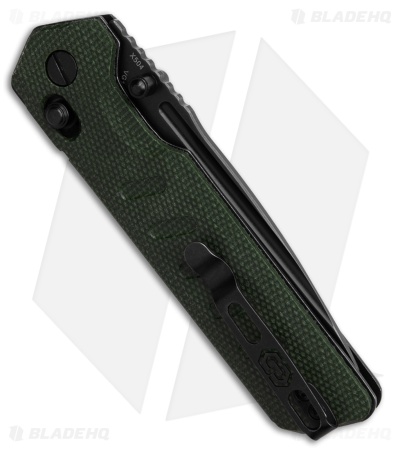 Critical Strike X504 Slide Lock Knife Green G-10 (3.4" Black)