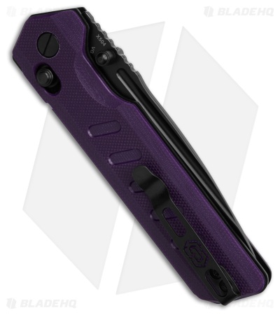Critical Strike X504 Slide Lock Knife Purple G-10 (3.4" Black)